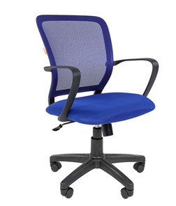 Кресло офисное CHAIRMAN 698 black TW-05, ткань, цвет синий в Элисте