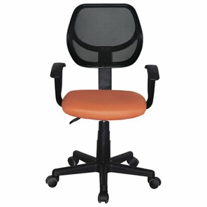 Кресло компьютерное Brabix Flip MG-305 (ткань TW, оранжевое/черное) в Элисте
