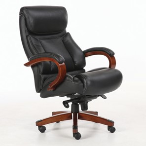 Кресло компьютерное Brabix Premium Infinity EX-707 (дерево, натуральная кожа, черное) 531826 в Элисте
