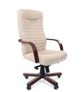 Офисное кресло CHAIRMAN 480 WD, экокожа, цвет бежевый в Элисте