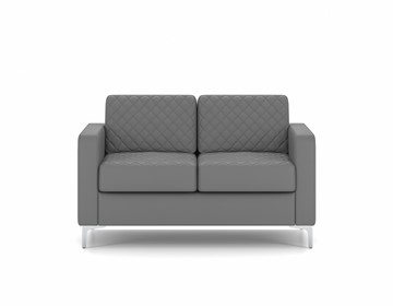 Прямой диван Актив двухместный, серый в Элисте