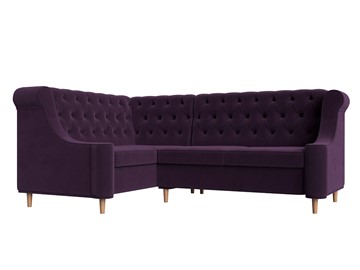 Угловой диван Бронкс, Фиолетовый (Велюр) в Элисте