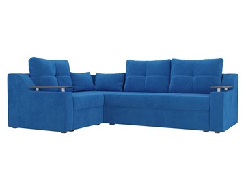 Угловой диван Кронос боннель, Голубой (Велюр) в Элисте