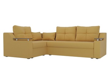 Угловой диван Кронос боннель, Желтый (Миикровельвет) в Элисте