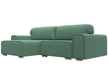 Угловой раскладной диван Лига-029, Амур зеленый (Рогожка) в Элисте