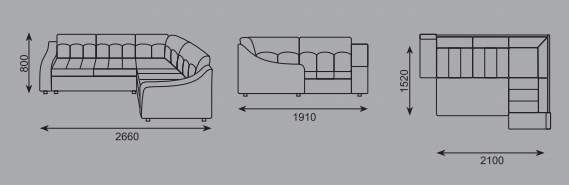Угловой диван Сириус 1 ДУ в Элисте - изображение 3