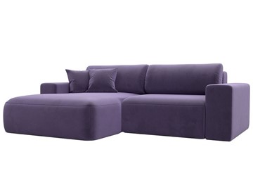 Угловой диван Лига-036 Классик, Фиолетовый (велюр) в Элисте