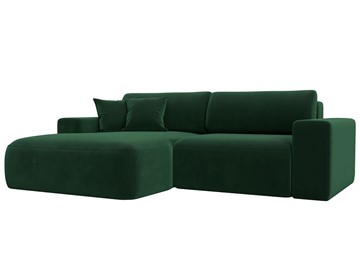 Угловой диван Лига-036 Классик, Зеленый (велюр) в Элисте