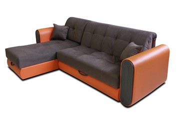 Угловой диван с оттоманкой Аккордеон-8 (сп.м. 90х205) в Элисте