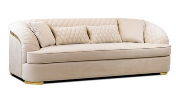 Прямой диван Бурже, с металлическим декором в Элисте