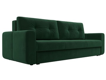 Прямой диван Лига 031, Зеленый (Велюр) Боннель в Элисте