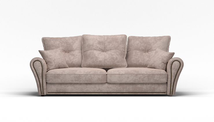 Прямой диван Виктория 3 подушки в Элисте - изображение 1