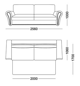 Прямой диван Виктория 3 подушки в Элисте - предосмотр 4