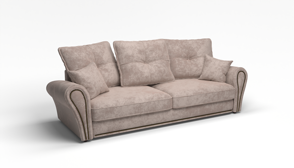 Прямой диван Виктория 3 подушки в Элисте - изображение