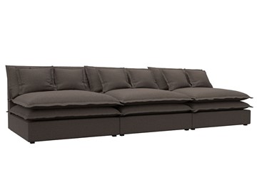 Прямой диван Лига-040 Лонг, Амур коричневый (Рогожка) в Элисте