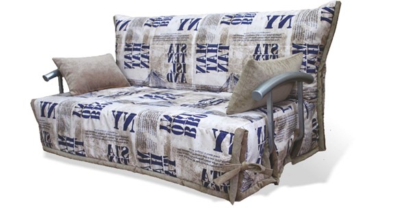 Прямой диван Аккордеон с боковинами, спальное место 1200 в Элисте - изображение