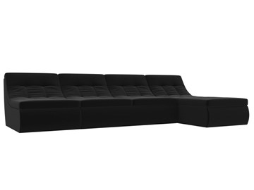 Модульный угловой диван Холидей, Черный (микровельвет) в Элисте