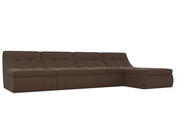 Большой модульный диван Холидей, Коричневый (рогожка) в Элисте