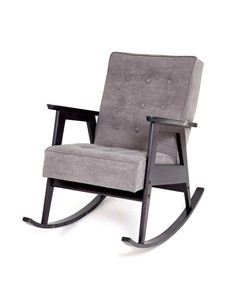 Кресло-качалка Элевуд Ретро (венге / RS 15 - темно-серый) в Элисте