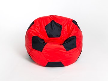 Кресло-мешок Мяч большой, красно-черный в Элисте