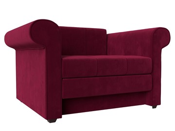 Раскладное кресло Берли, Бордовый (Микровельвет) в Элисте