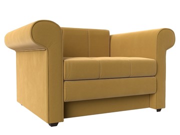Кресло-кровать Берли, Желтый (Микровельвет) в Элисте