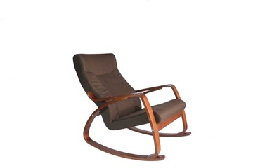 Кресло-качалка Женева, ткань шоколад в Элисте