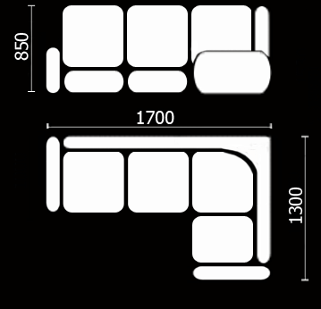 Диван кухонный Нео КМ-01 (168х128 см.) в Элисте - изображение 3