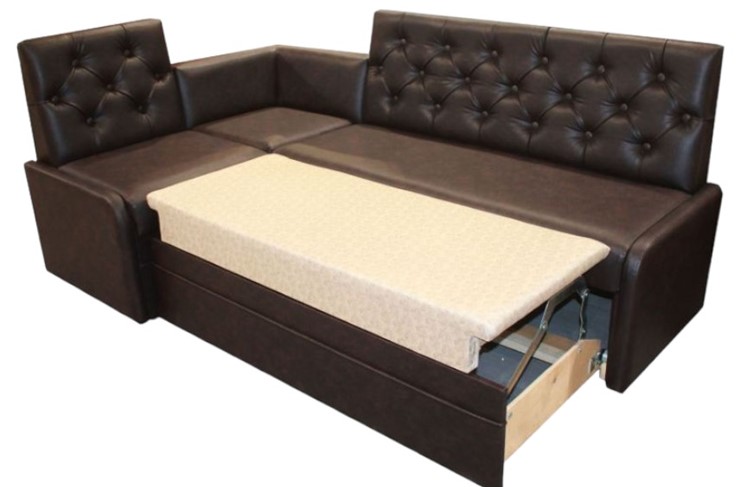 Кухонный угловой диван Квадро 7 со спальным местом в Элисте - изображение 4