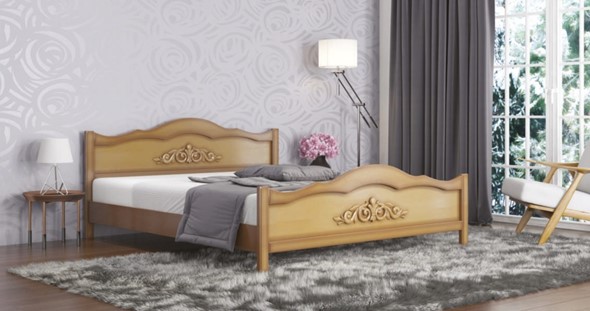 Двуспальная кровать Виктория 160*195 с основанием в Элисте - изображение