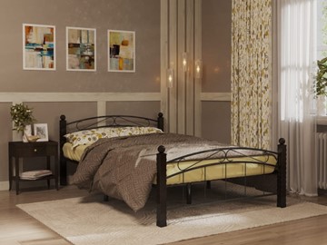 Спальная кровать Гарда 15, 160х200, черная в Элисте