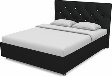 Кровать Моника 1400 с основанием (Nitro Black) в Элисте
