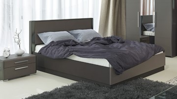 Кровать с механизмом двуспальная Наоми 1600, цвет Фон серый, Джут СМ-208.01.02 в Элисте