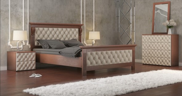 Спальная кровать Лидер 160*200 с основанием в Элисте - изображение