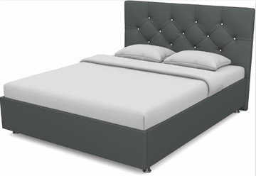 Спальная кровать Моника 1400 с основанием (Nitro Grey) в Элисте