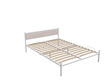 Двуспальная кровать Redmison Аметист с ортопедическим основанием 1600x2000 (Белый муар) в Элисте