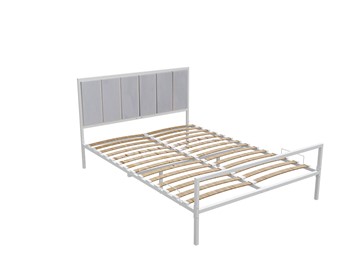 Двуспальная кровать Малахит люкс с ортопедическим основанием 1800x2000 (Белый муар) в Элисте