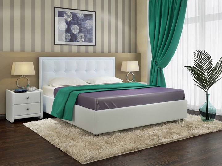 Кровать 2-спальная Amelia размер 180*200 с основанием в Элисте - изображение 2
