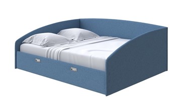 Кровать 2-спальная Bono 180х200, Искусственная шерсть (Лама Индиго) в Элисте