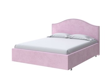 Кровать спальная Classic 200х200, Велюр (Teddy Розовый фламинго) в Элисте