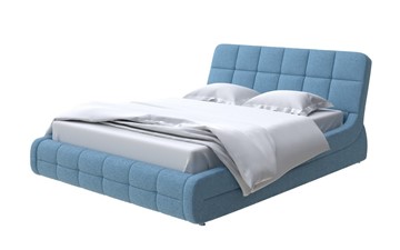 Спальная кровать Corso-6 140x200, Шенилл (Piano 14 Королевский синий) в Элисте