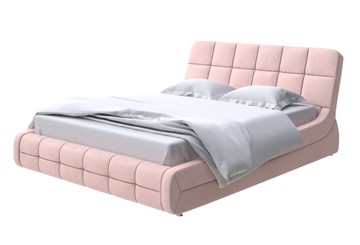 Спальная кровать Corso-6 140x200, Велюр (Ultra Розовый мусс) в Элисте