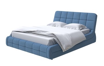 Кровать в спальню Corso-6 200х200, Искусственная шерсть (Лама Индиго) в Элисте