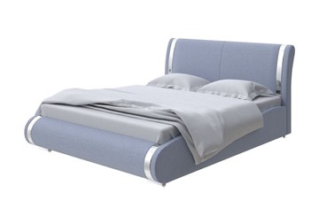 Кровать в спальню Corso-8 200x200, Рогожка (Firmino Голубой лед) в Элисте