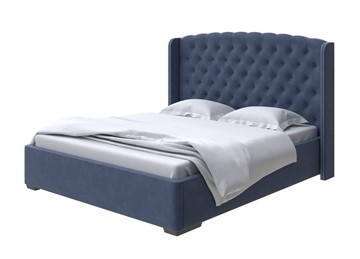 Кровать в спальню Dario Classic 160x200, Микровелюр (Manhattan Ночное небо) в Элисте