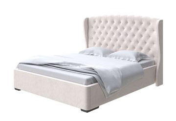 Спальная кровать Dario Grace Lite 200x200, Микровелюр (Manhattan Цветочный белый) в Элисте