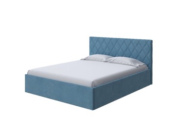 Спальная кровать Fresco Plus 160х200, Велюр (Monopoly Прованский синий (792)) в Элисте