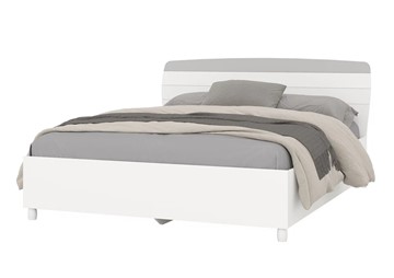 Двуспальная кровать Милана 1600 (4-22906бел\серый) в Элисте