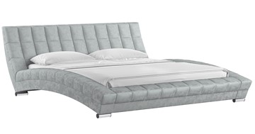 Кровать в спальню Оливия 180 арт. Дарлинг грей сандал (светло-серый) с основанием в Элисте