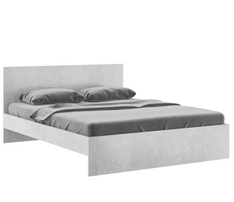 Кровать в спальню Осло М14 с настилами Лайт (Цемент светлый) в Элисте